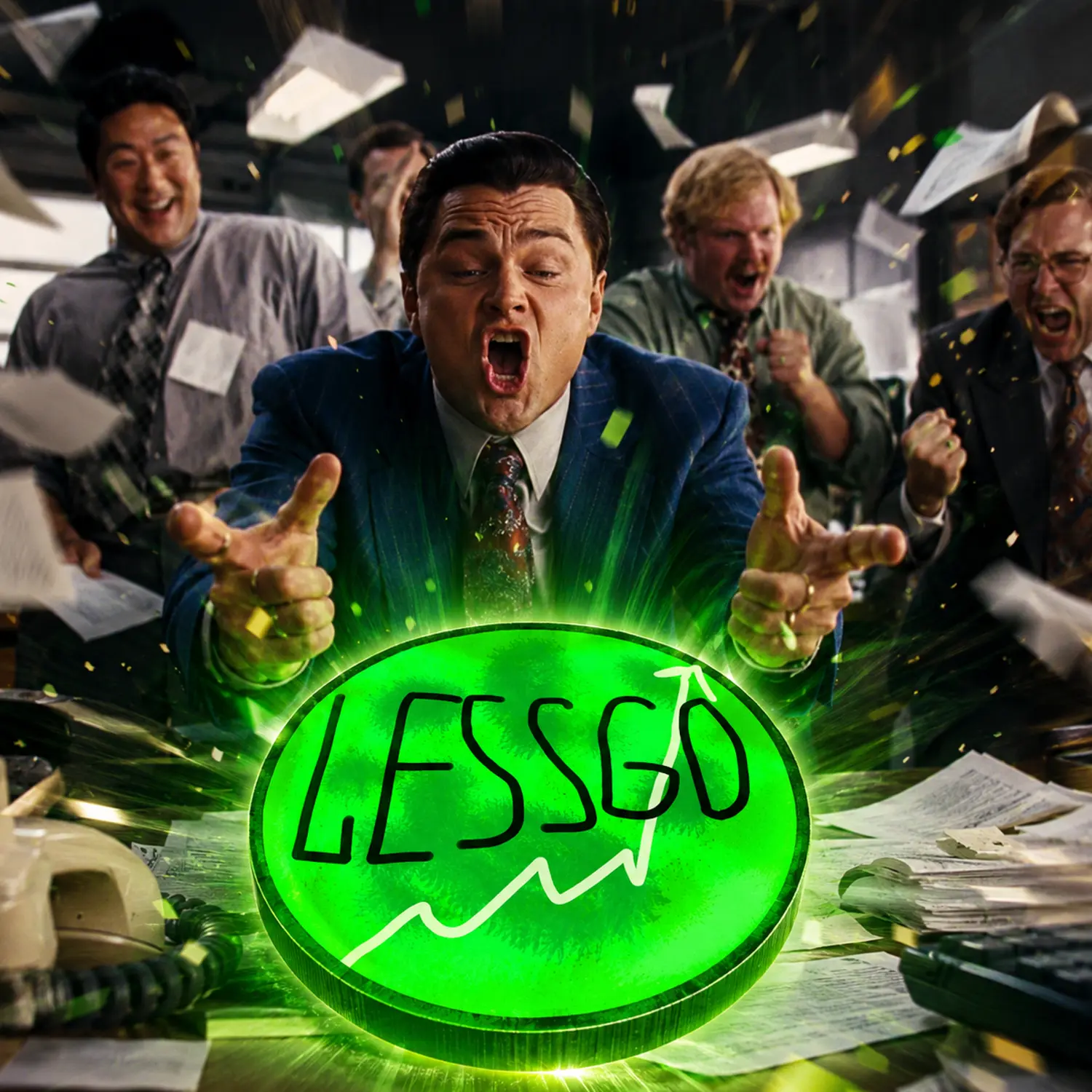 Wolf of Wall Street with the $LESSGO coin